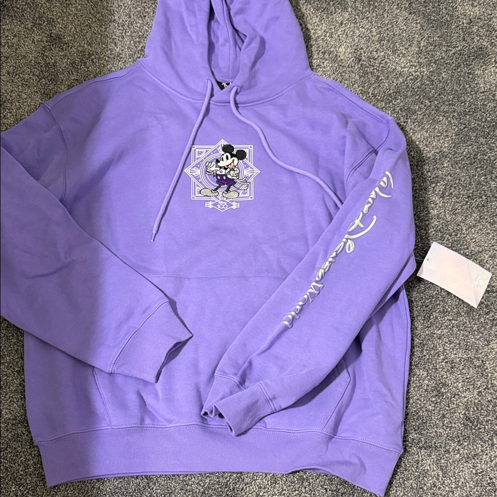 Disney Purple Hoodie with Mickey Mouse Graphic